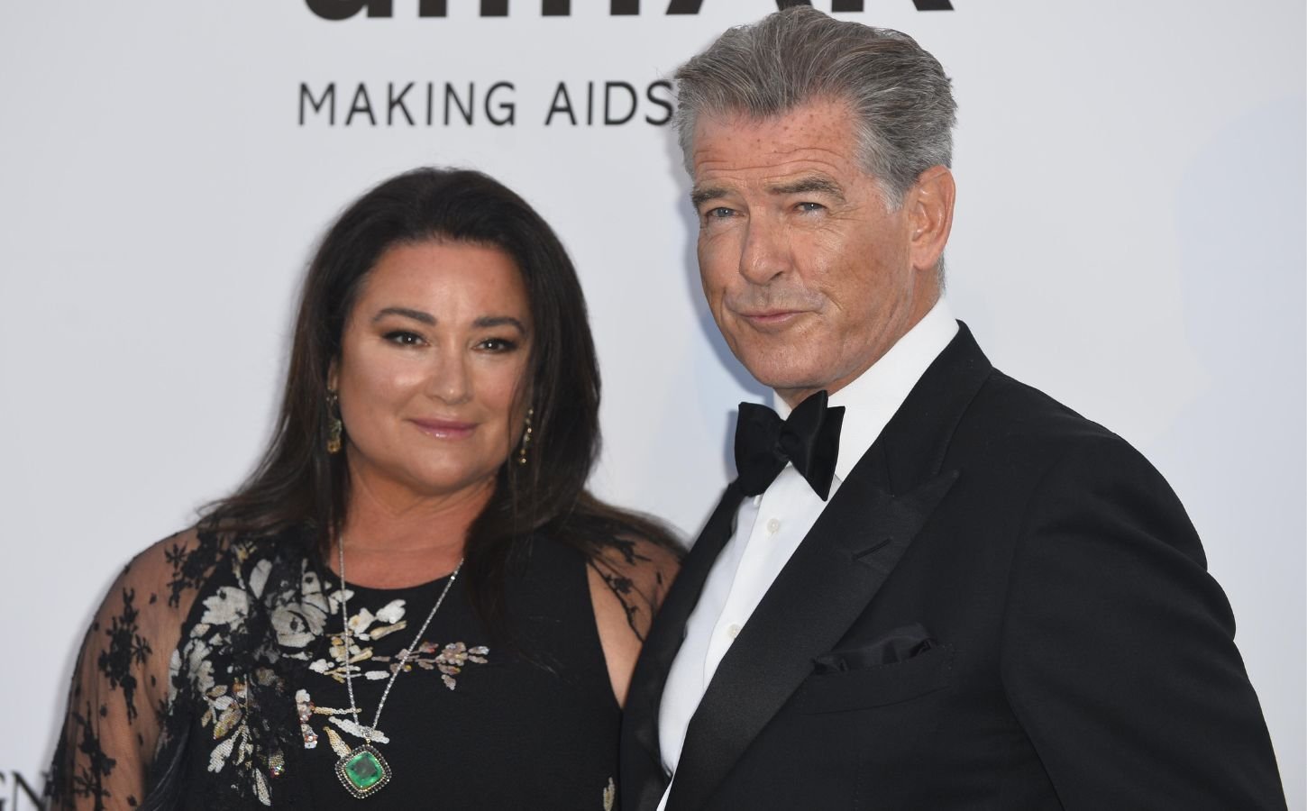 Pierce Brosnan and his wife Keely on the red carpet