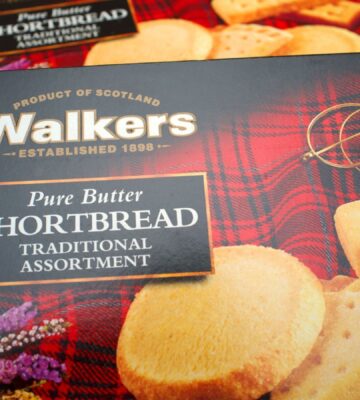 A pack of Walker's Pure Butter Shortbread, which looks set to go vegan