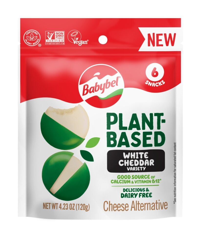 Packet of new Babybel White Cheddar flavor