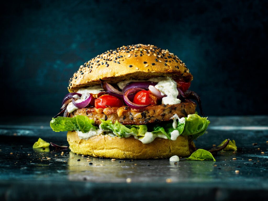 vegan burger made by Dutch Weed Burger