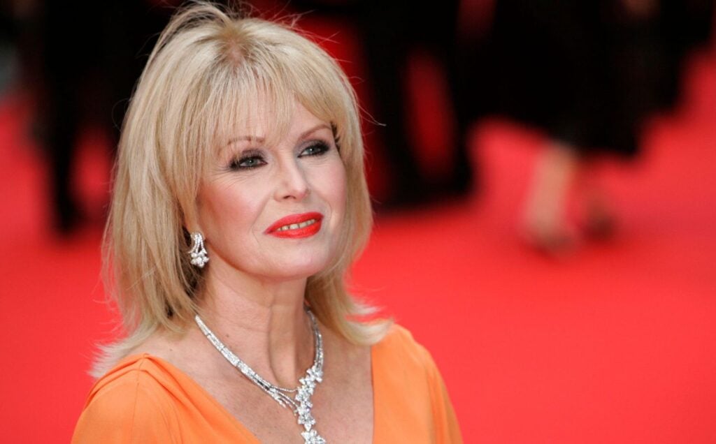 British actor Joanna Lumley smiling at an event