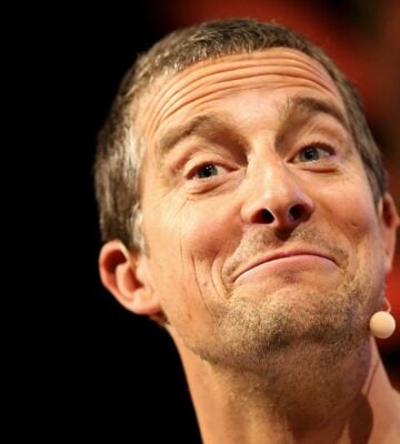 British adventurer Bear Grylls, who now eats meat and animal organs