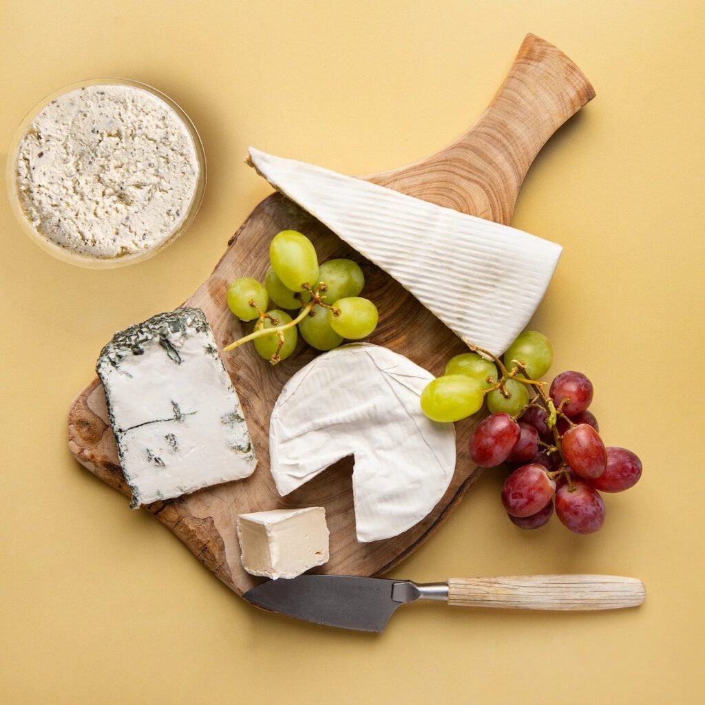 Honestly tasty's best-selling vegan cheeses including nondairy Blue, Brie, and Shamembert