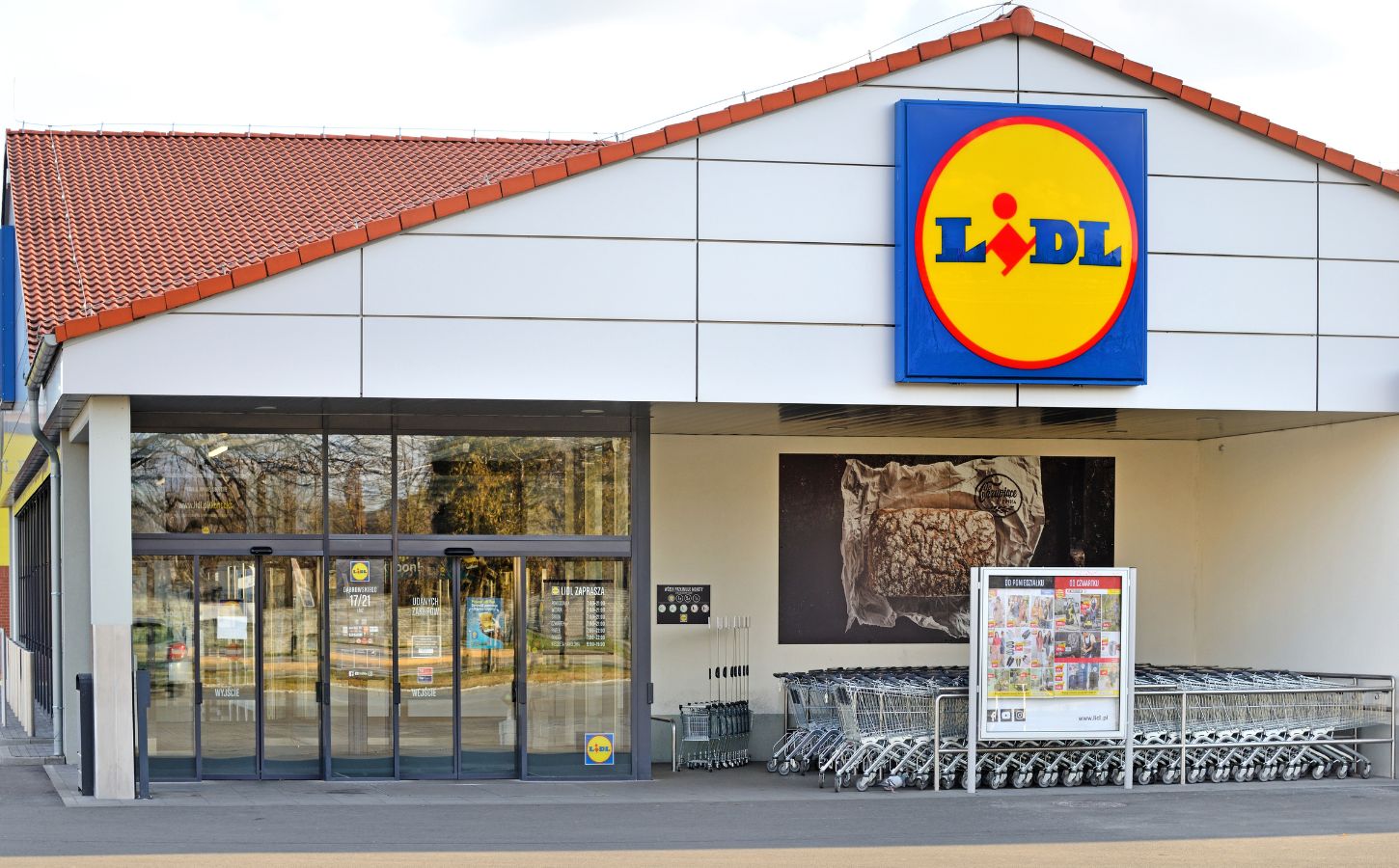 The outside of a Lidl store, which has just started selling insect burgers in Ireland