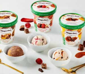 Three new vegan flavors of Häagen-Dazs ice creams in Canada