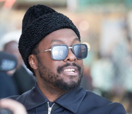 Plant-based celebrity, musician will.i.am smiling