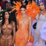 Kris Jenner, Kim Kardashian, Kendall Jenner, and Kylie Jenner on the red carpet at the Met Gala