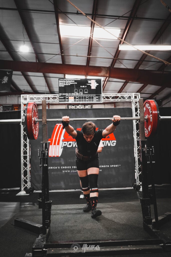 Katya Gorbacheva, a vegan US-based athlete, at the gym