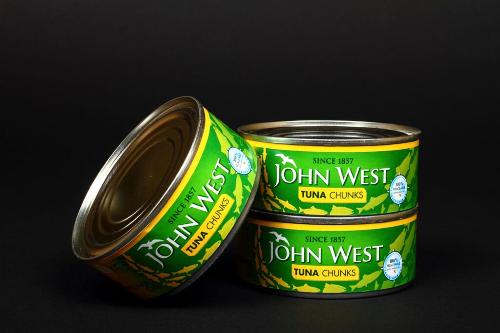 John West tuna chunks, which now have a vegan alternative