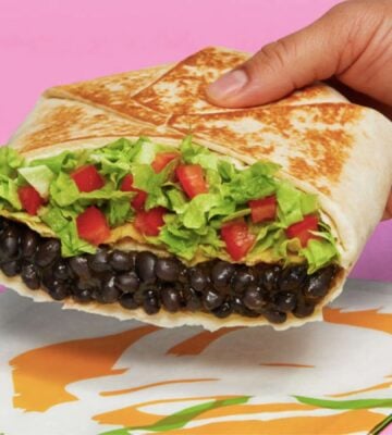 A Taco Bell Vegan Burrito