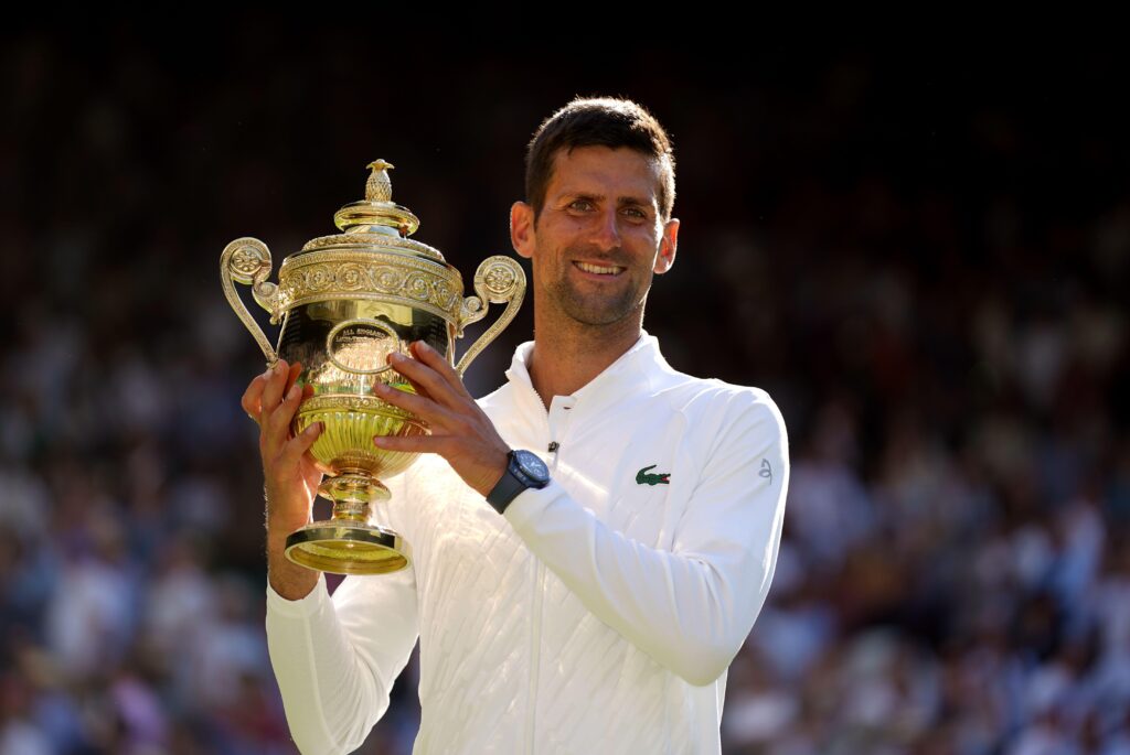 Plant-based tennis player Novak Djokovic