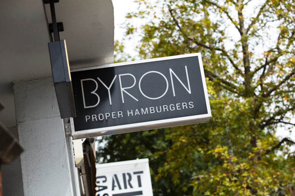 Byron Burger features a range of vegan-friendly menu items