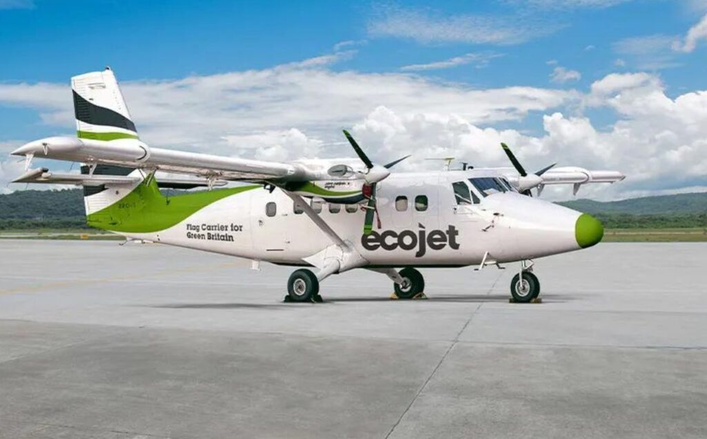 An eco-friendly Ecojet plane
