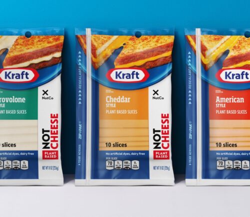 Vegan cheese slices from The Kraft Heinz Not Company