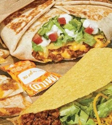 Taco Bell veggie options made from the chain's new plant-based meat