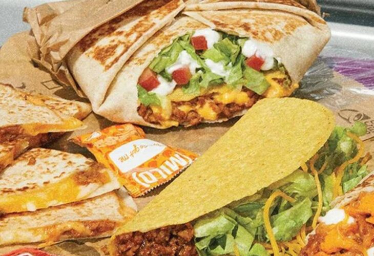 Taco Bell veggie options made from the chain's new plant-based meat