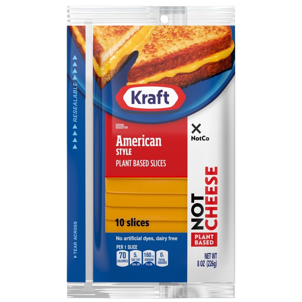 Vegan cheese slices from The Kraft Heinz Not Company