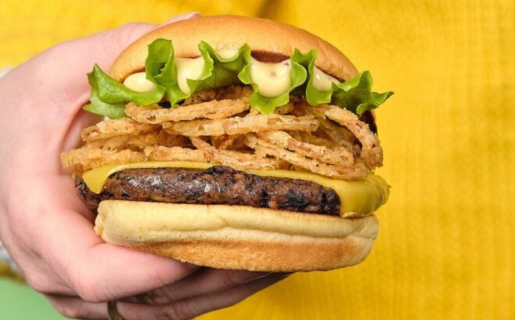 A Shake Shack UK vegan burger