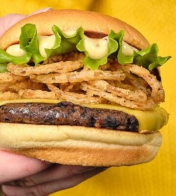 A Shake Shack UK vegan burger