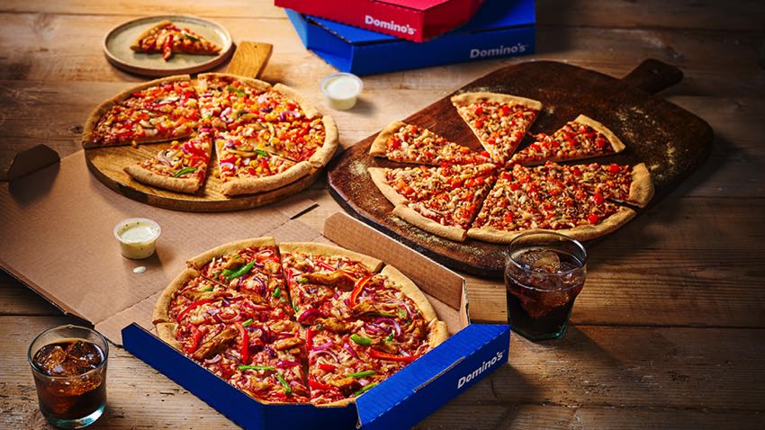 Plant-based pizzas at vegan-friendly delivery service Domino's