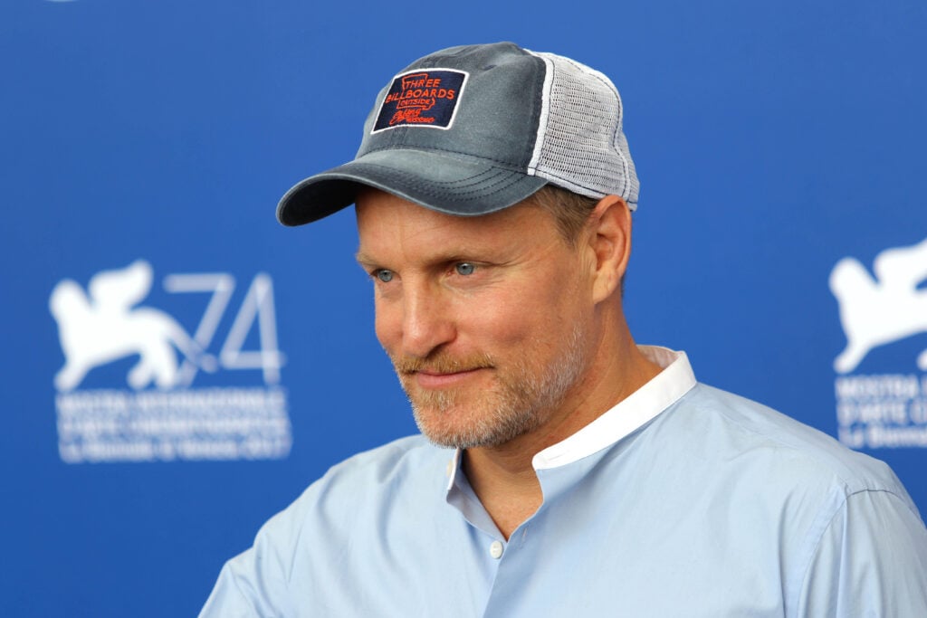 Vegan actor Woody Harrelson on the red carpet