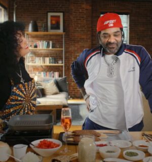Jim Jones and plant-based chef Charlise Rookwood on the Black Vegan Cooking Show