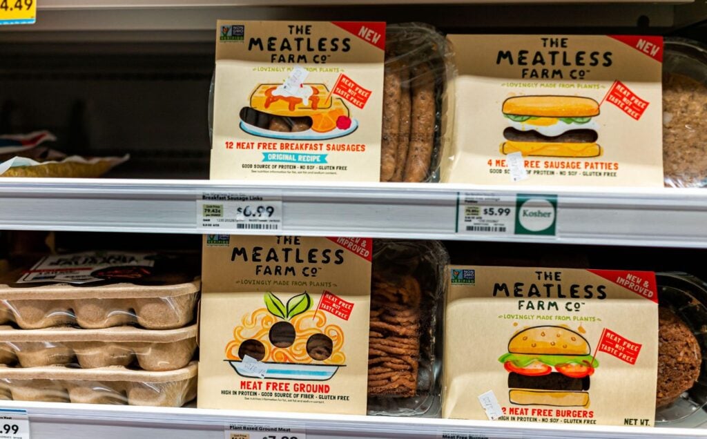 Vegan meat from plant-based food brand Meatless Farm