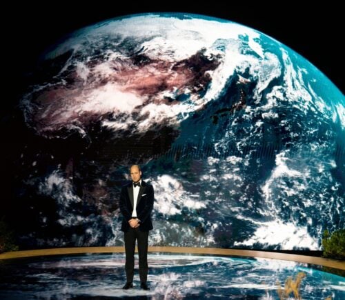 Prince William on stage at the Earthshot Prize