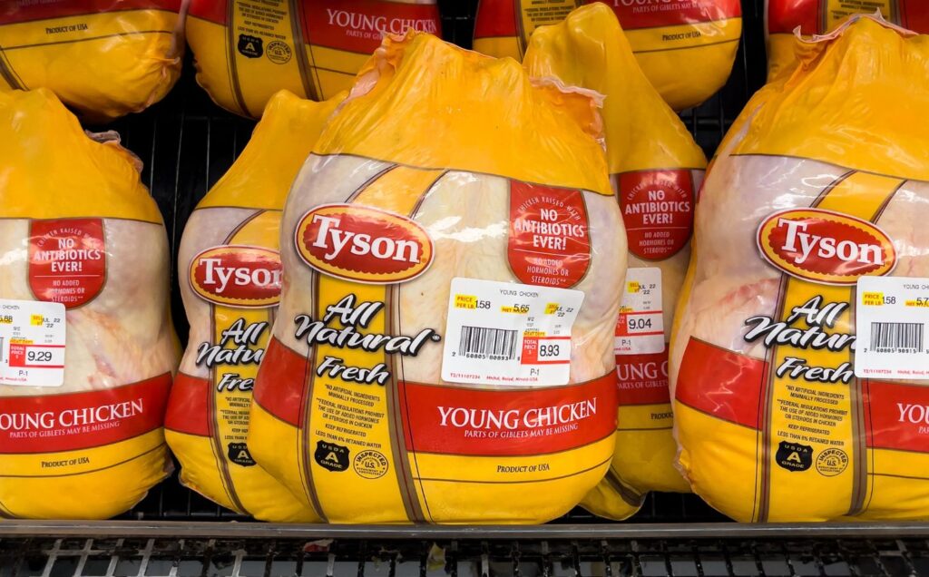 Chicken meat from Tyson Foods