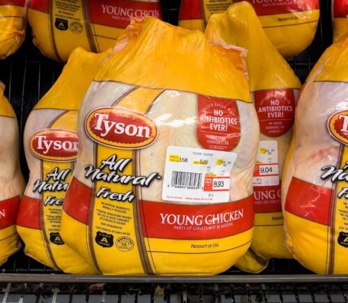 Chicken meat from Tyson Foods