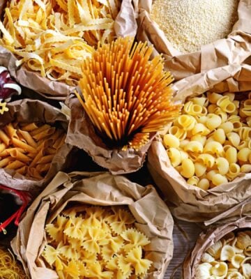 A selection of vegan-friendly pasta shapes