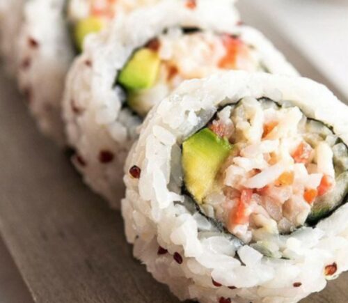 Vegan sushi from plant-based seafood start-up Konscious Foods