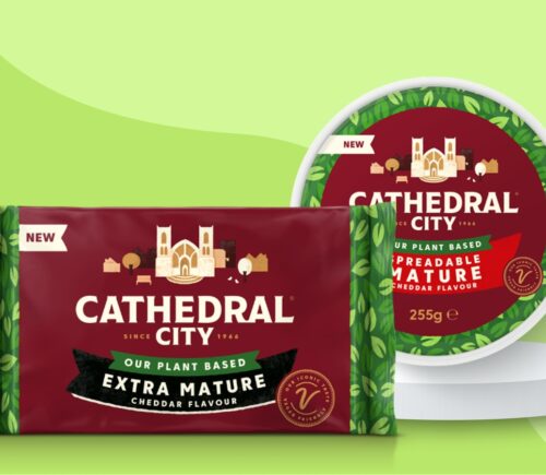 New Cathedral City vegan cheese products, extra mature cheddar and spreadable