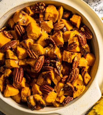 Maple Roasted Sweet Potatoes from Romy London