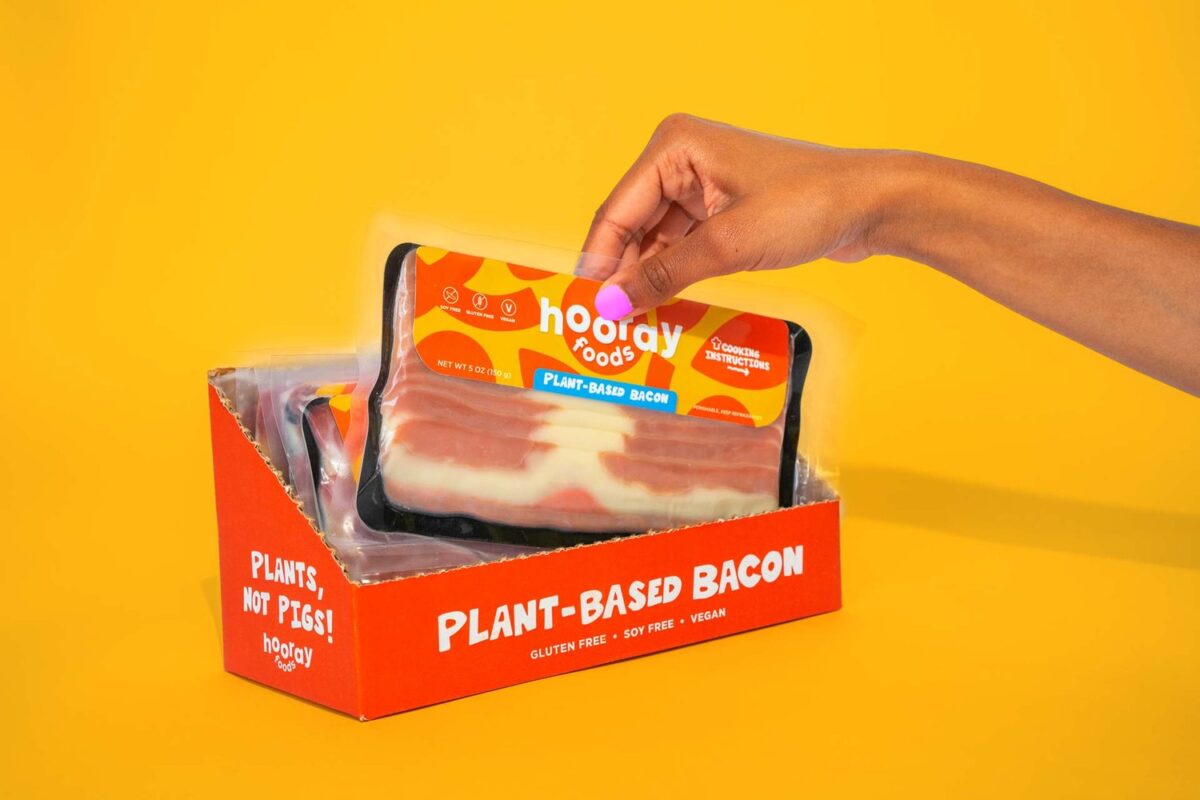 vegan bacon from Hooray Foods