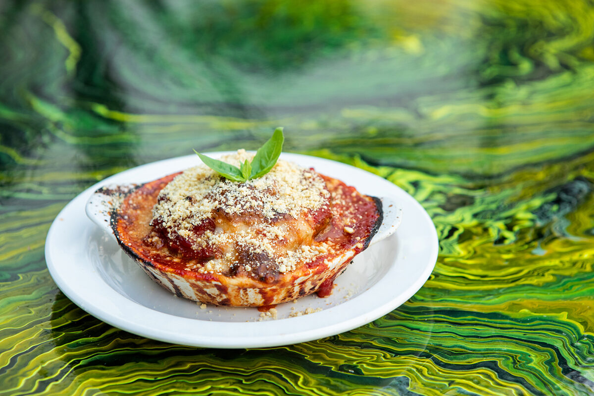 A dairy-free and vegan Parmigiana from plant-based London restaurant Plant Club
