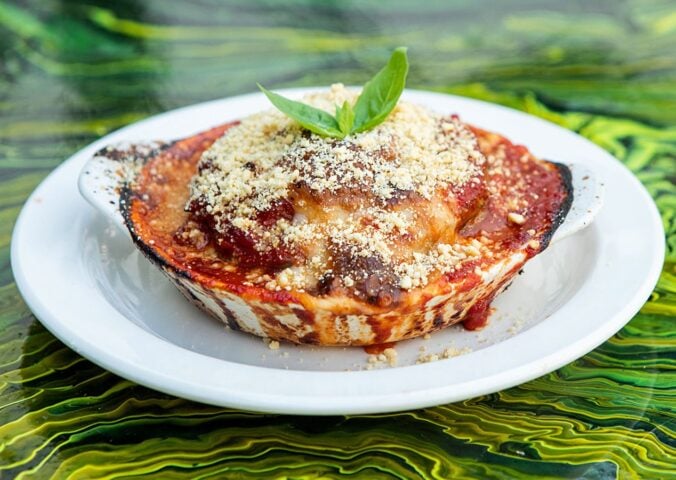 A dairy-free and vegan Parmigiana from plant-based London restaurant Plant Club