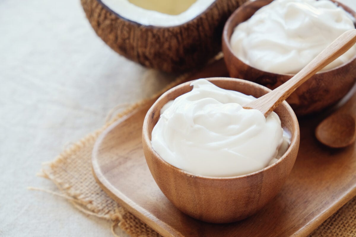 Vegan coconut yogurt