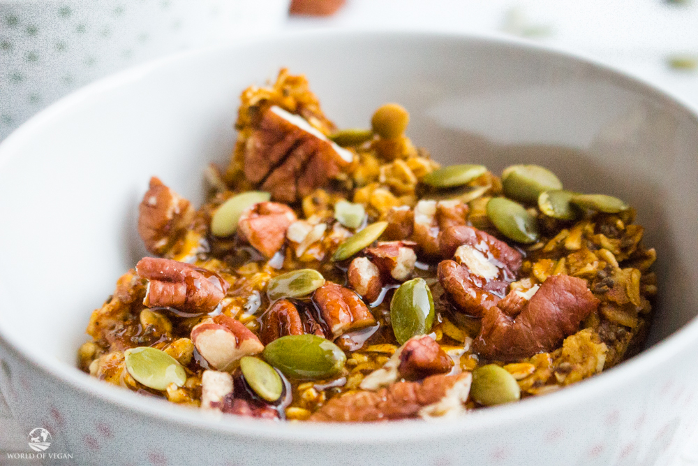 Pumpkin baked oat meal, a perfect fall recipe idea