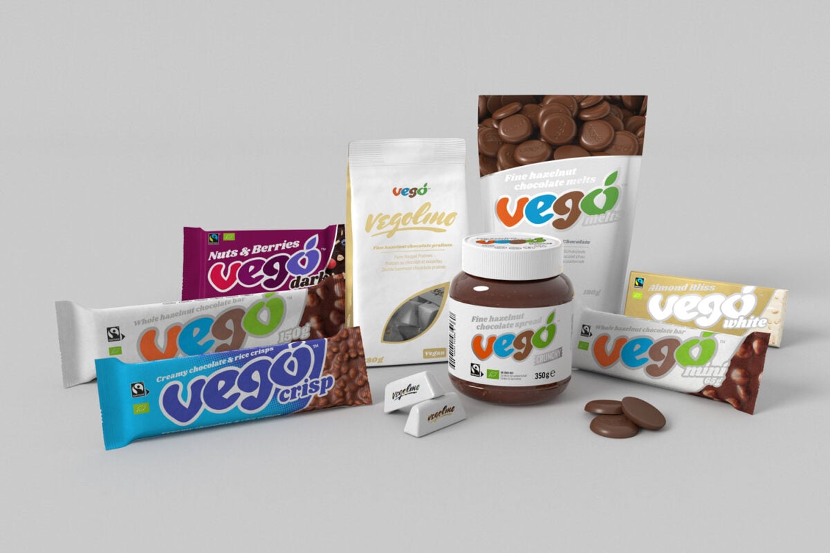 The entire collection of Vego chocolate, which has just launched in the US