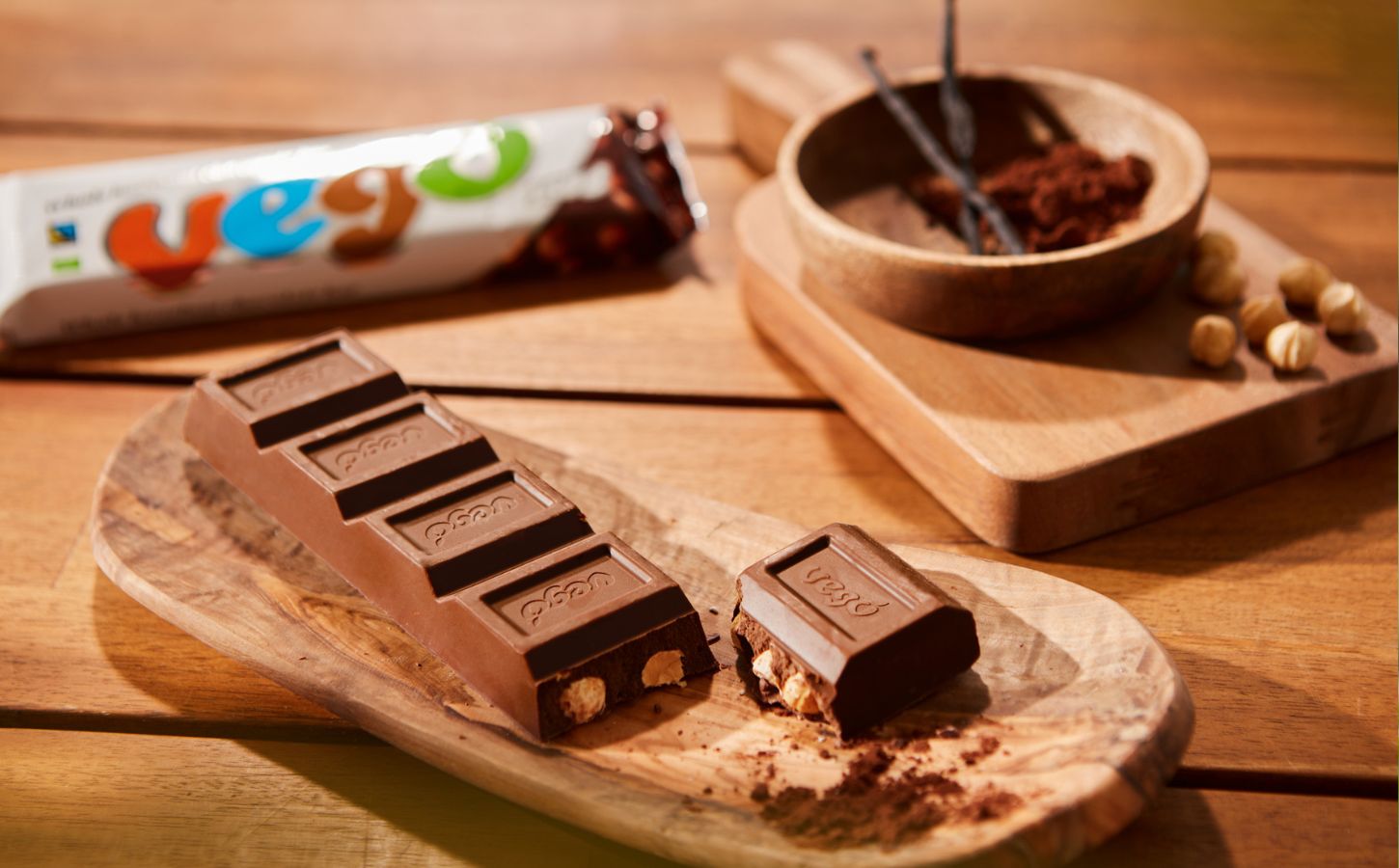 A dairy-free and vegan milk chocolate bar from Vego