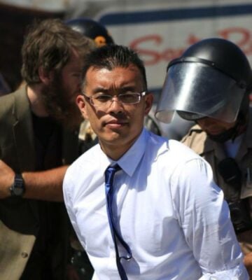 Wayne Hsiung, who was just been convicted for openly rescuing farmed animals