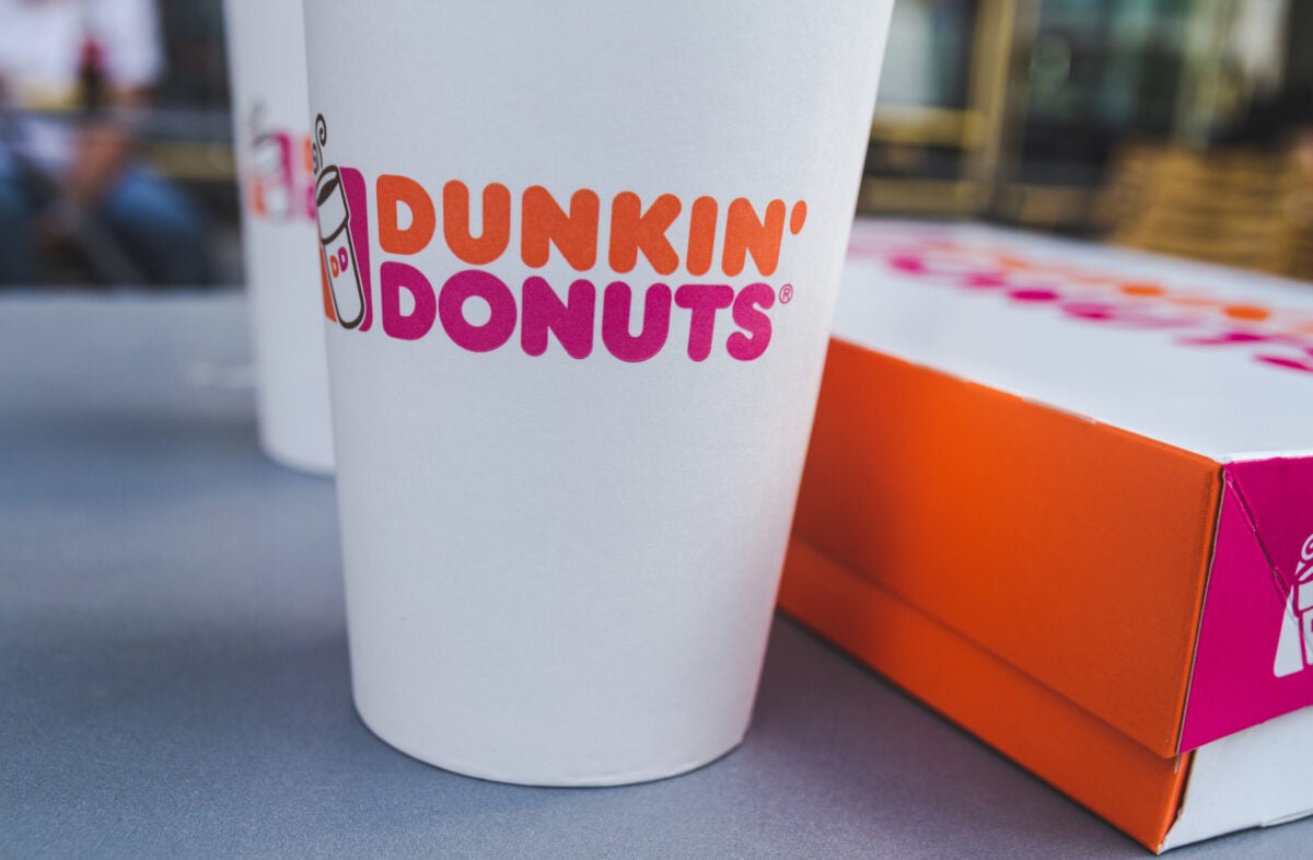 Vegan food and drink at Dunkin' Donuts