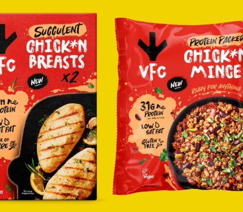 The VFC vegan fried chicken products - chicken breasts and chicken mince