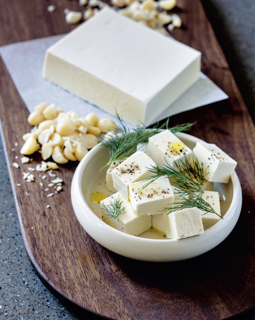 How to make vegan feta cheese at home from scratch