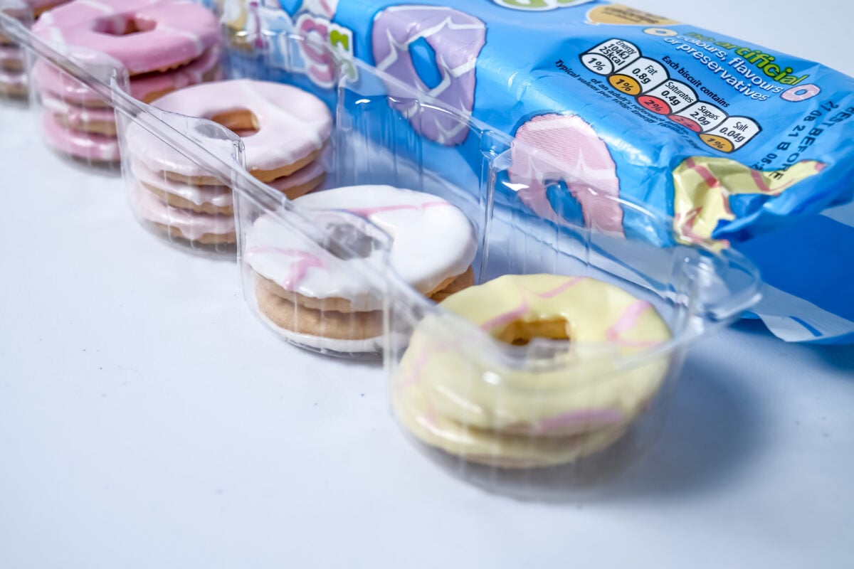Fox's Party Rings, a vegan-friendly biscuit in the UK