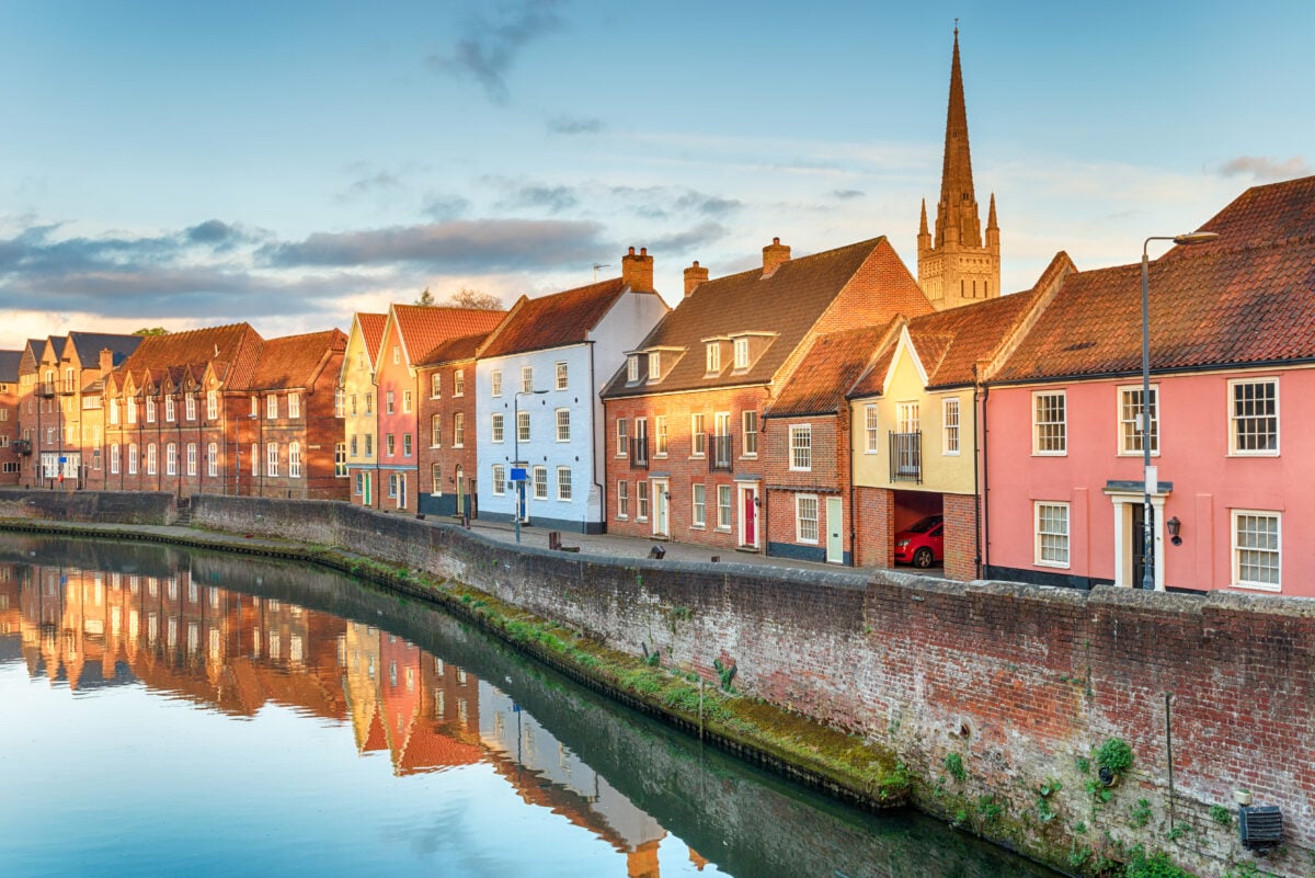 The town of Norwich, which is a vegan-friendly destination in the UK