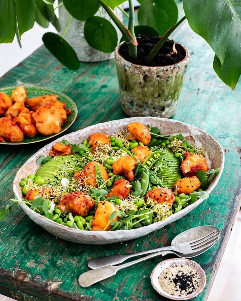 A vegan cauliflower salad recipe