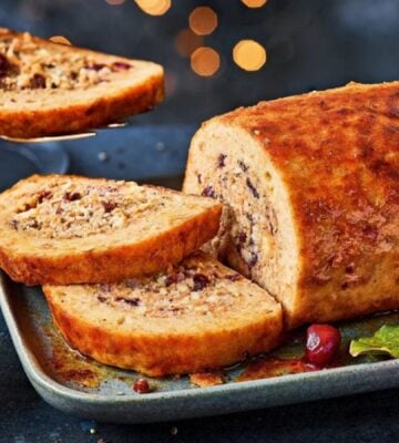 A vegan turkey roast from Marks and Spencer, part of its vegan Christmas range for 2023