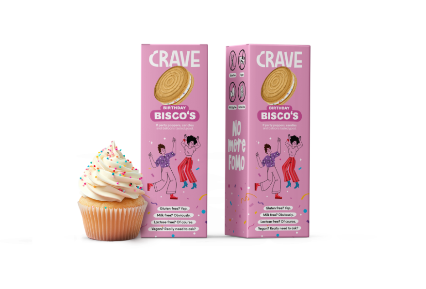 CRAVE Bisco's, available now from Sainsbury's